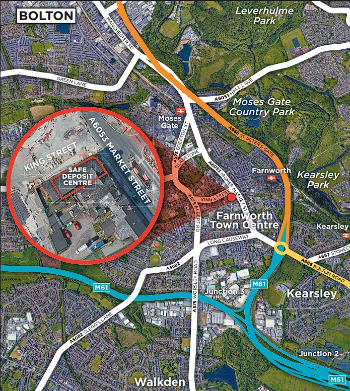 Mini map showing Britannia Safe Deposit Centre location